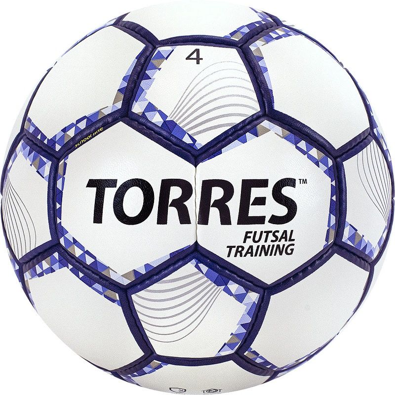 Мяч футбольный TORRES Futsal Training р.4 PU ручная сшивка