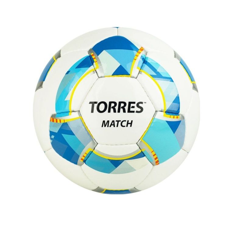 Мяч футбольный TORRES Match р.5 PU ручная сшивка