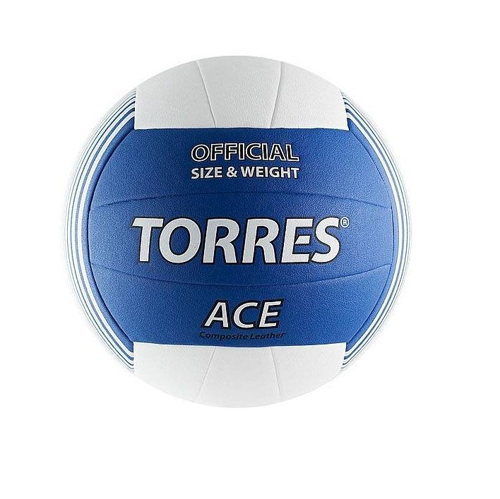 Мяч волейбольный TORRES Ace микрофибра клееный