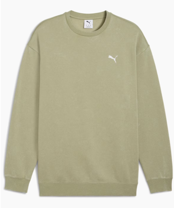 Толстовка PUMA ESS ELEVATED RELAXED WASH CREW FL