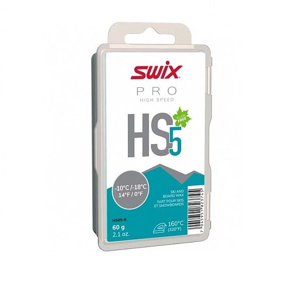 Мазь скольжения SWIX HS5 Turquoise 60г -10C/-18C