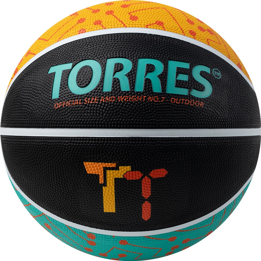 Мяч баскетбольный TORRES TT р.7 резина