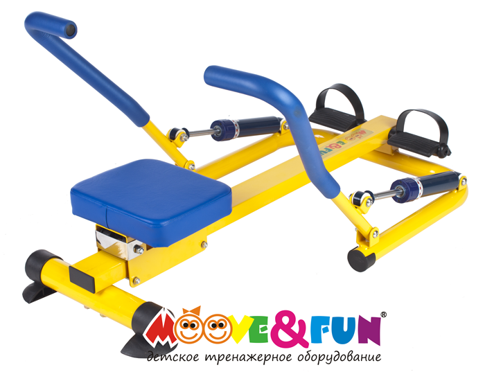 Гребной тренажер детский Moove&Fun механический с двумя ручками