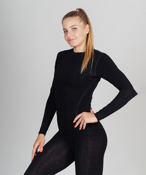 Комплект термобелья NORDSKI WOOL BLACK женский