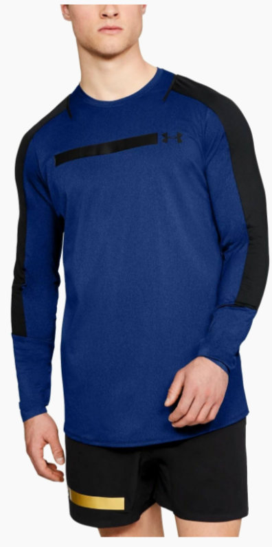 Лонгслив UNDER ARMOUR PERPETUAL FITTED LS-BLK//OEY 