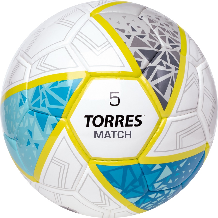 Мяч футбольный TORRES Match ПУ ручная сшивка
