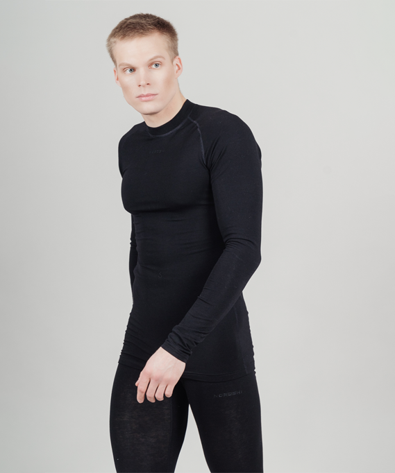 Комплект термобелья NORDSKI WOOL BLACK мужской