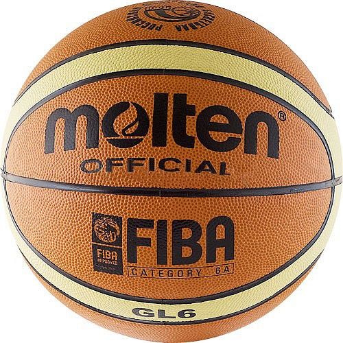 Мяч баскетбольный MOLTEN BGL6 (РФБ) натуральная кожа р.6