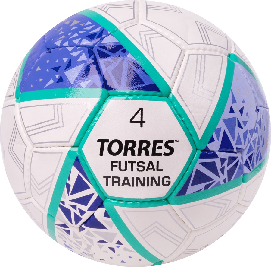 Мяч футбольный TORRES Futsal Training р.4 PU ручная сшивка