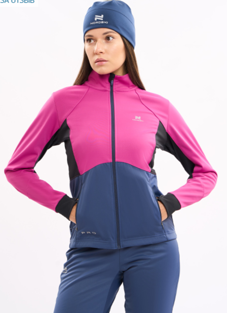 Куртка лыжная тренировочная NORDSKI PRO FUCHSIA/BLUE