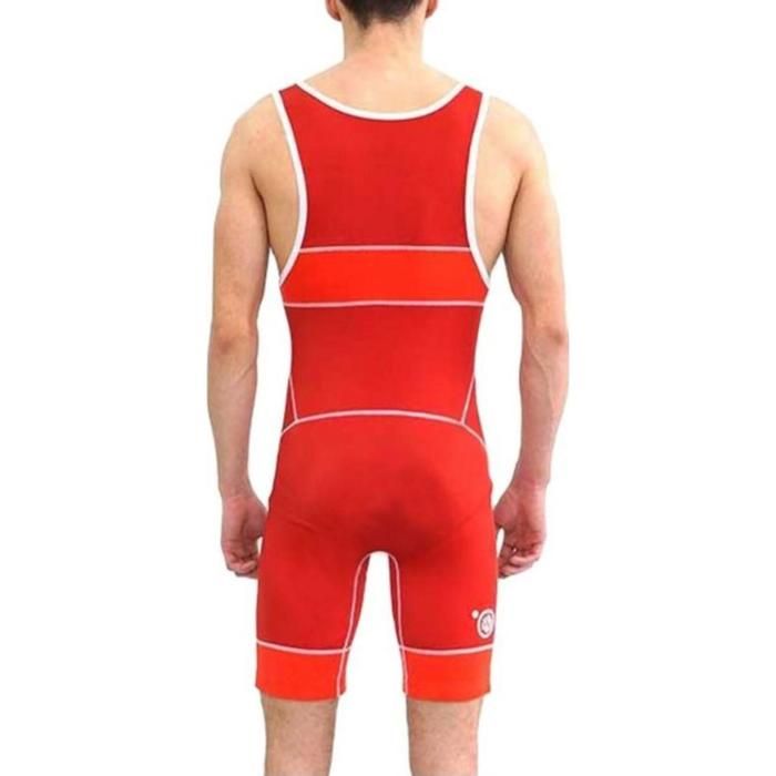 Трико борцовское Asics Wrestling Suit красное