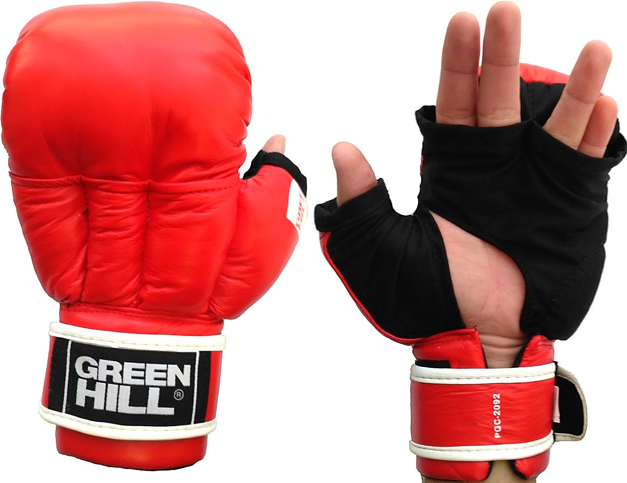 Перчатки для рукопашного боя Green Hill Zean Combat красные