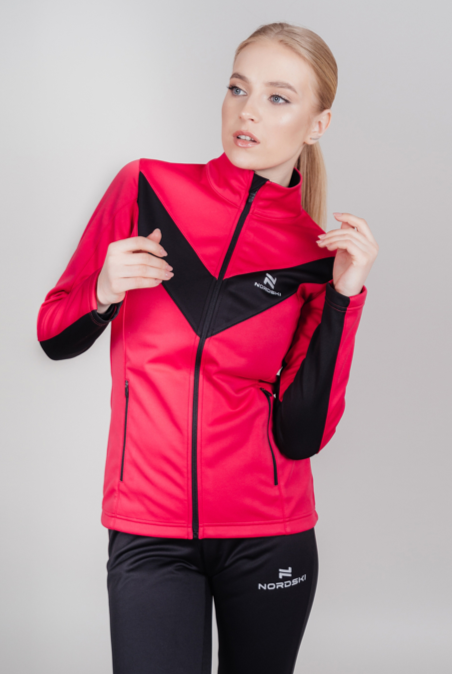 Куртка лыжная тренировочная NORDSKI BASE PINK/BLACK 