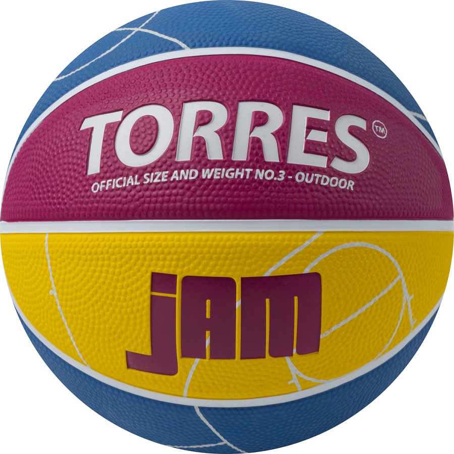 Мяч баскетбольный TORRES Jam резина