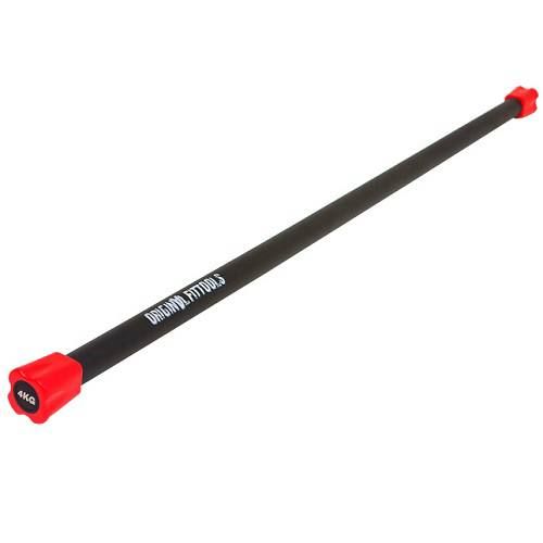 Палка гимнастическая (bodybar) ORIGINAL FITTOOLS 4 кг красный наконечник