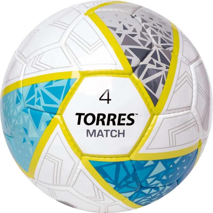 Мяч футбольный TORRES Match ПУ ручная сшивка