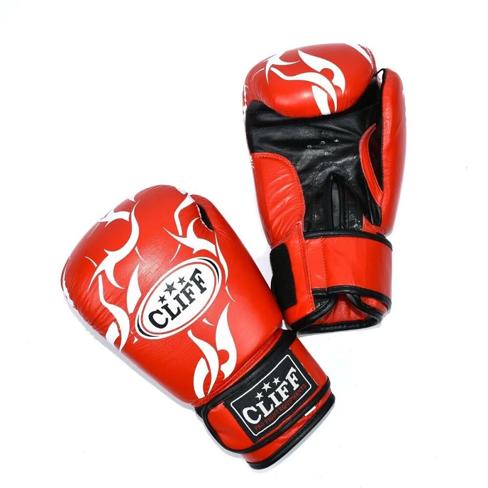 Перчатки боксерские CLIFF P.Tech кожа красные