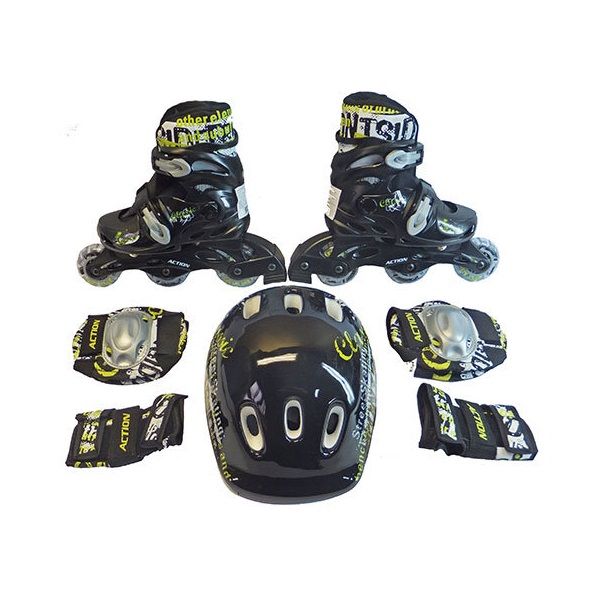 Набор ACTION PW-120  ролики+защита+шлем