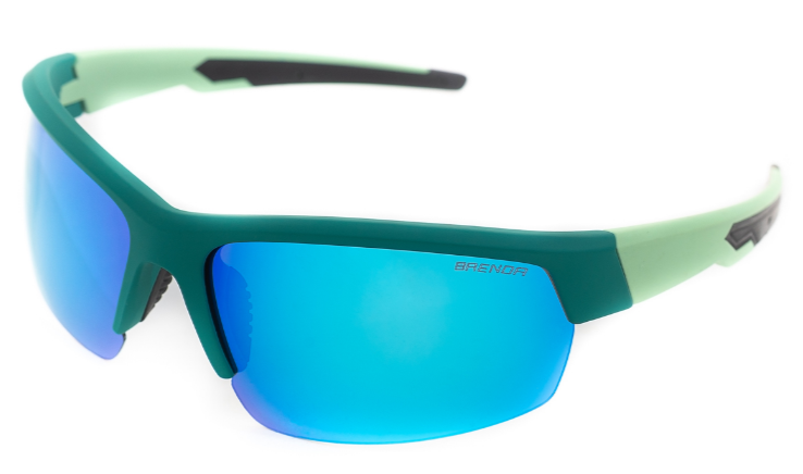 Очки спортивные BRENDASP8002 C4 GREEN ICE BLUE REVO