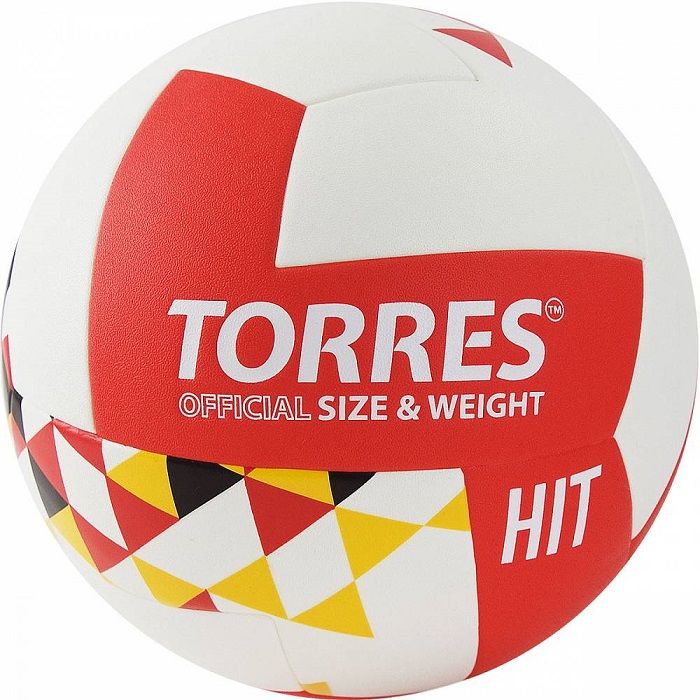 Мяч волейбольный TORRES Hit PU клееный