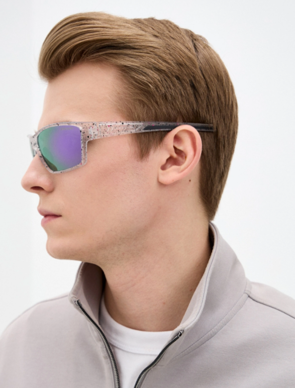 Очки спортивные BRENDA TRANSPARENT WHITE-PURPLE