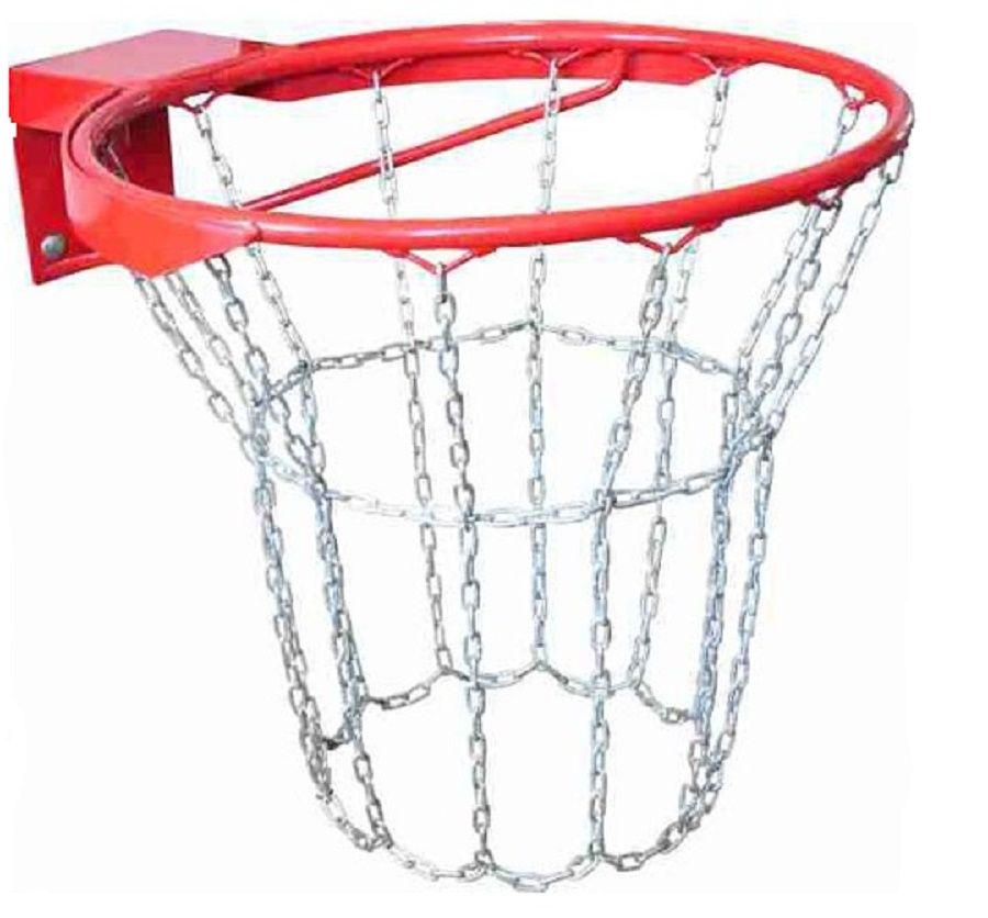 Кольцо баскетбольное антивандальное с металлической сеткой №7 ШАРС  
