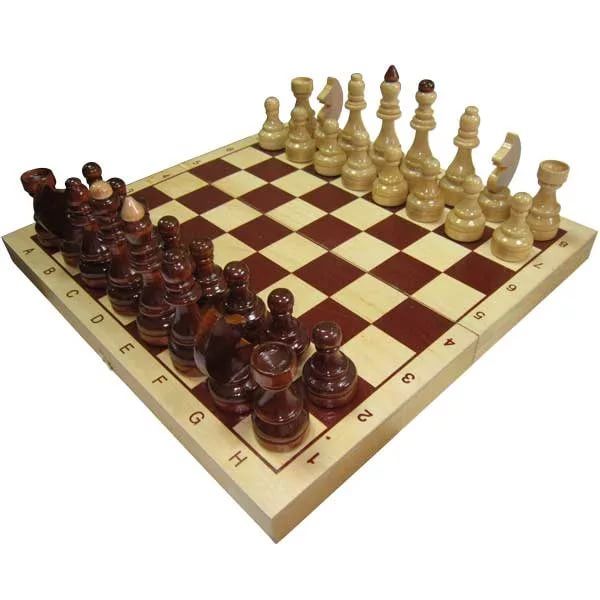 Доска шахматная гроссмейстерская 430*215*55мм дерево
