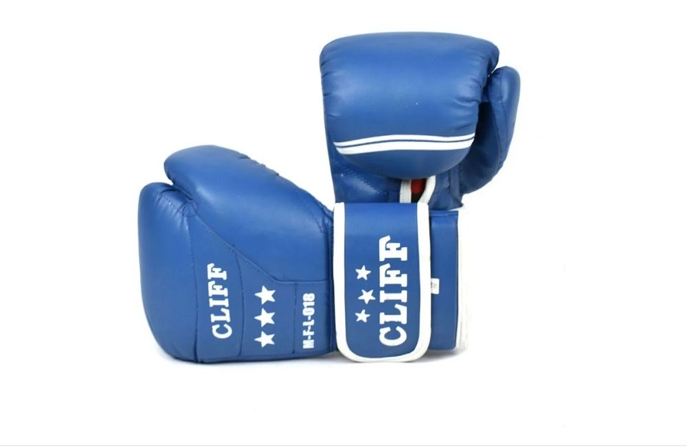 Перчатки боксерские CLIFF Antigue microfiber синие