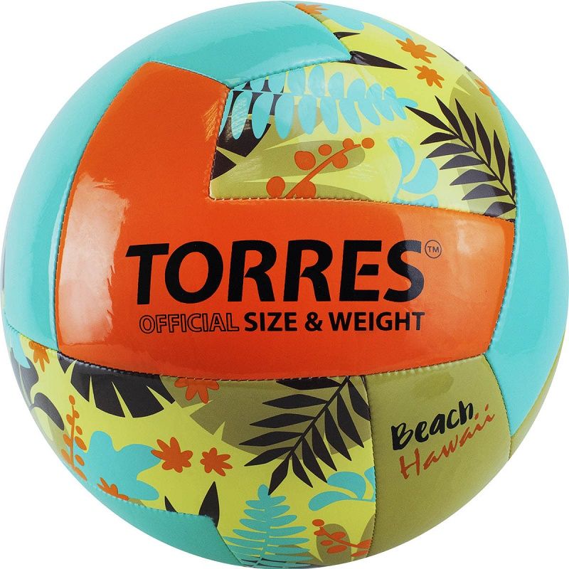 Мяч волейбольный TORRES Hawaii TPU машинная сшивка