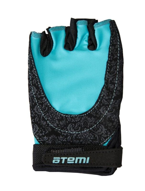 Перчатки спортивные ATEMI AFG-06 черно-голубые