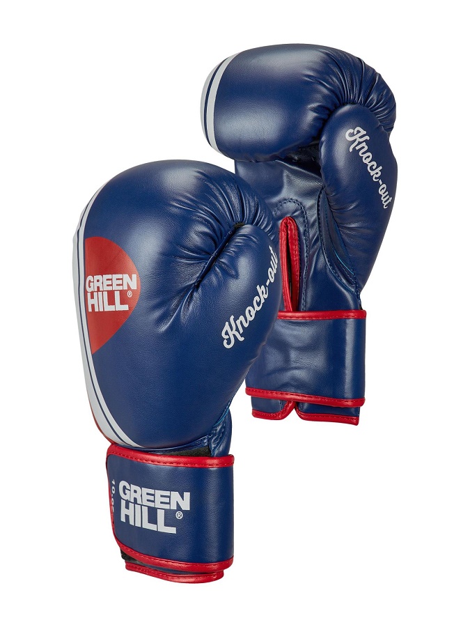 Перчатки боксерские Green Hill "Knockout" синие