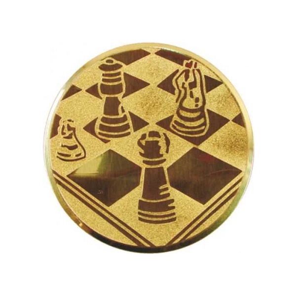 Эмблема металлическая: Шахматы