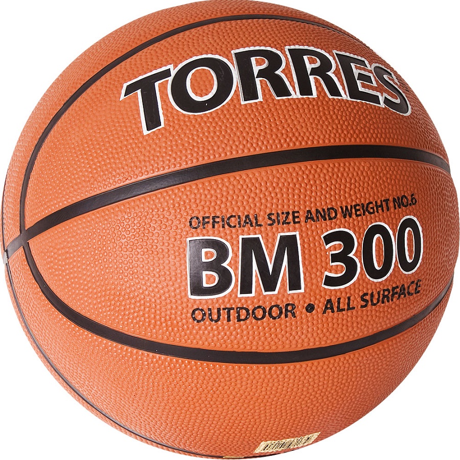 Мяч баскетбольный TORRES BM300  резина