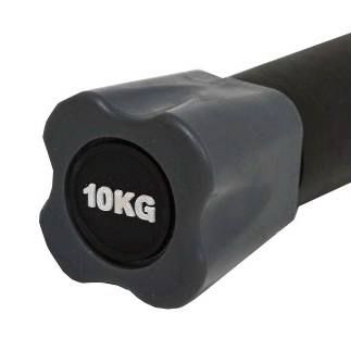 Палка гимнастическая (bodybar) ORIGINAL FITTOOLS 10 кг серый наконечник