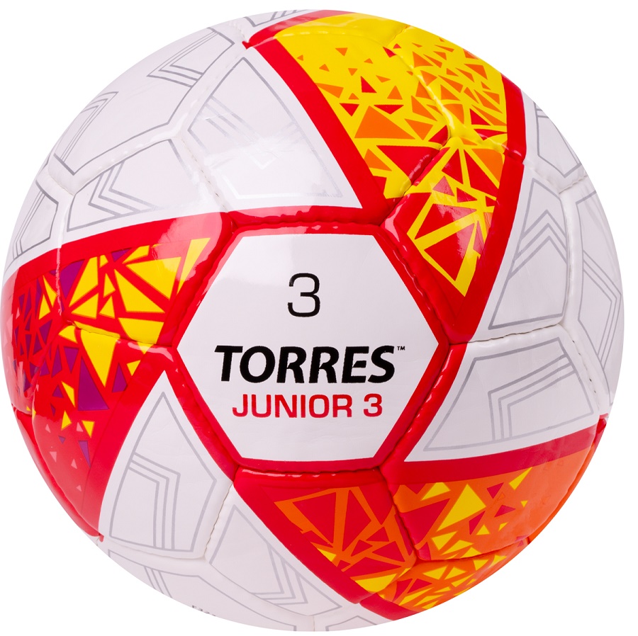 Мяч футбольный  TORRES Junior-3 р.3 ПУ ручная сшивка