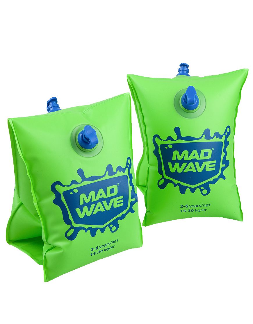 Нарукавники Mad Wave зеленый 