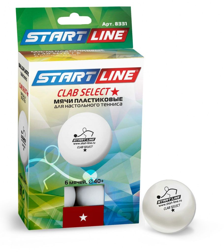 Мяч для настольного тенниса Start line Club Select 1*