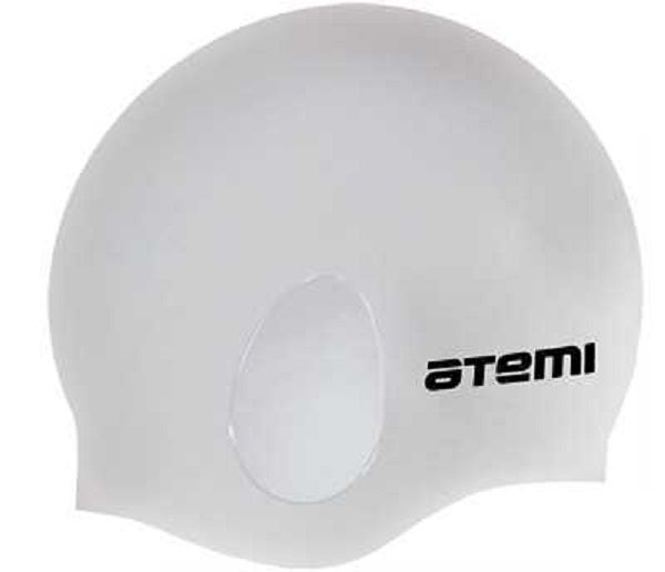 Шапочка для плавания ATEMI EC "с ушами"силикон