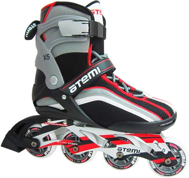 Коньки роликовые ATEMI X5 Man Red Alu