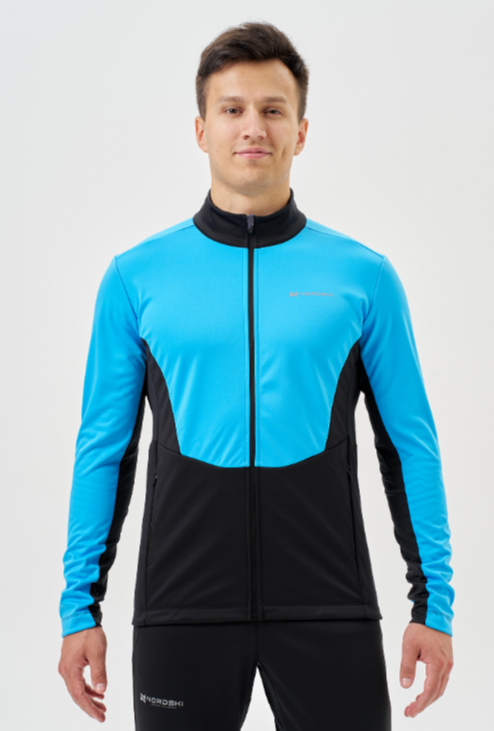 Куртка лыжная тренировочная NORDSKI ADVANCE LIGHT BLUE/BLACK