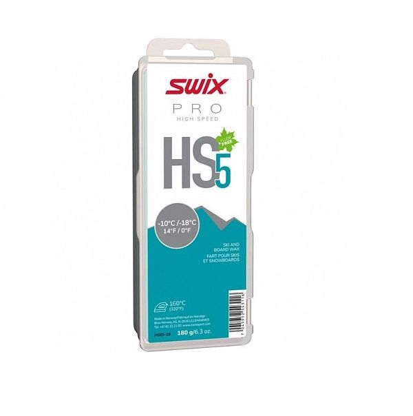 Мазь скольжения SWIX HS5 Turquoise 180г -10C/-18C