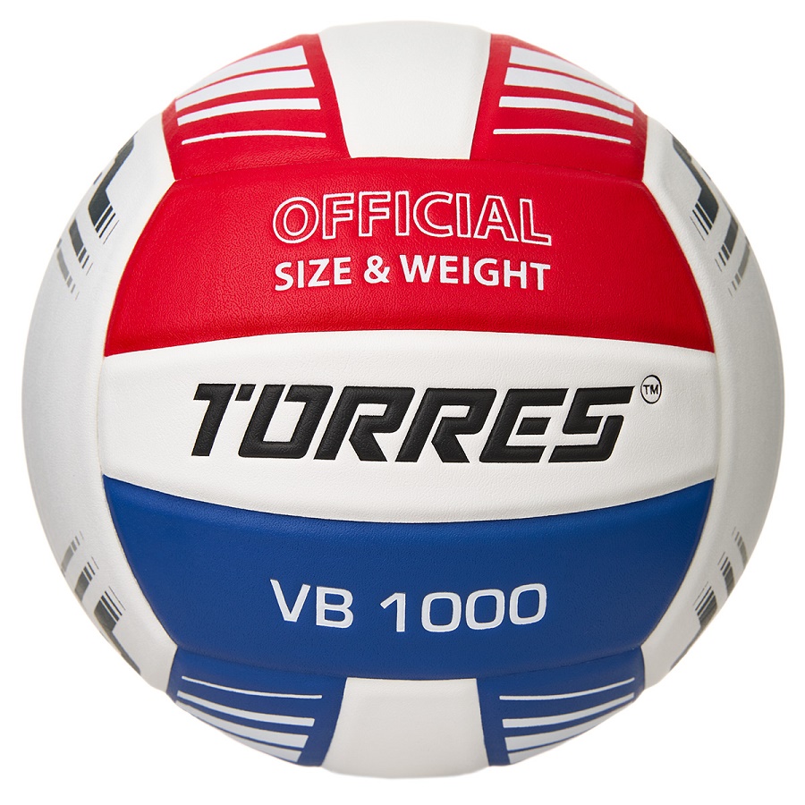 Мяч волейбольный TORRES VB1000 микрофибра клееный