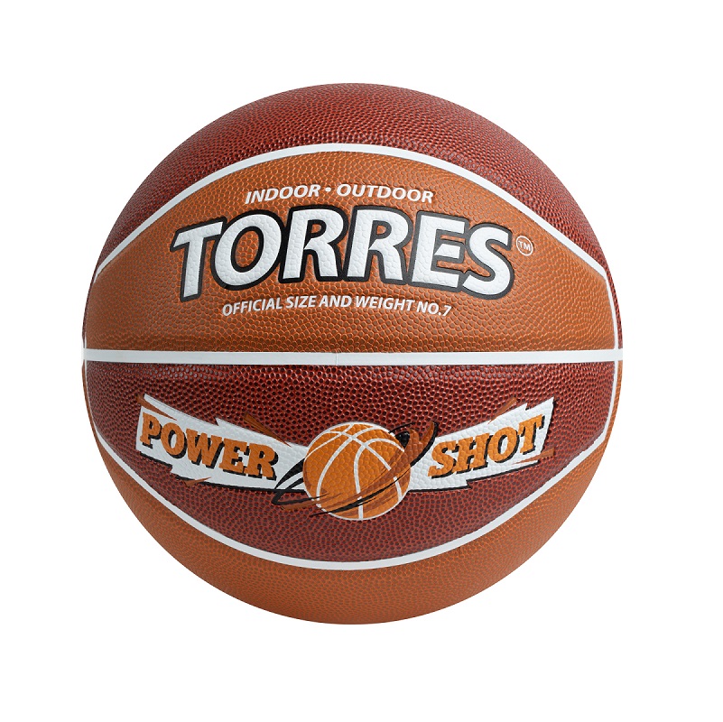 Мяч баскетбольный TORRES Power Shot ПУ