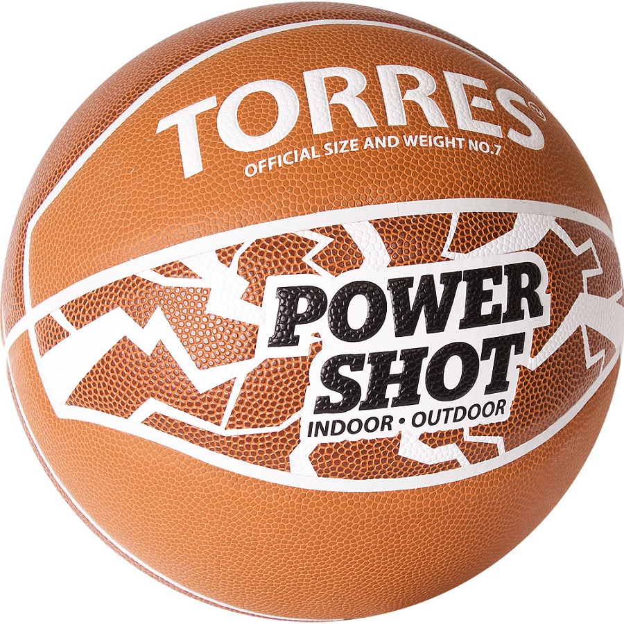 Мяч баскетбольный TORRES Power Shot ПУ