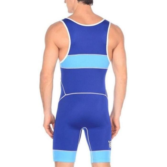Трико борцовское Asics Wrestling Suit синее